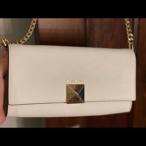 Michael Kors white evening bag